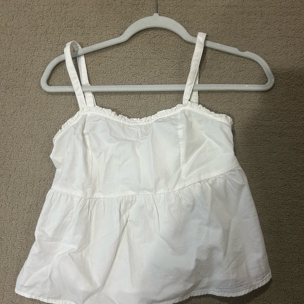 Brandy Melville White Woven Cami Top